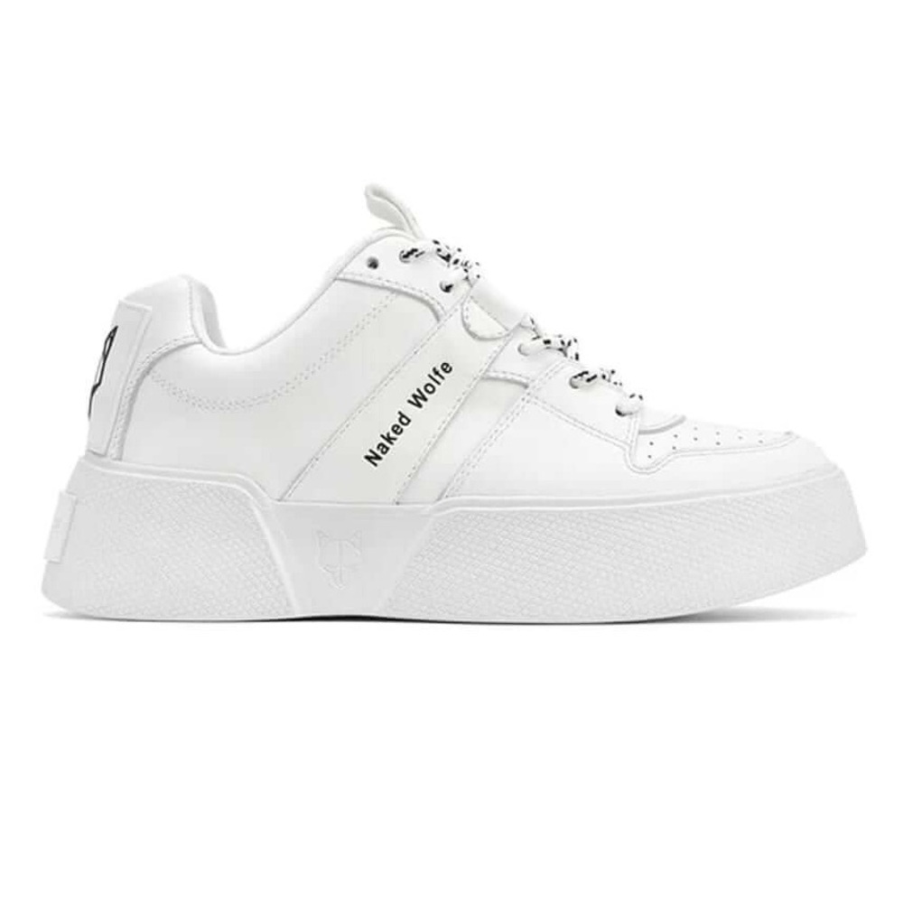 Naked Wolfe Pixie Sneakers -White, Leather Upper, Size 10 or 40. Good condition